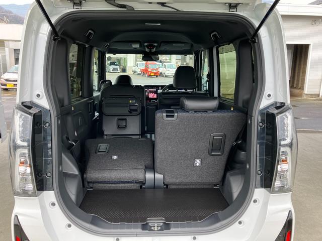 タントカスタムＲＳ　４ＷＤ　純正１０インチナビ　パノラマモニタースマートアシスト・ＬＥＤヘッドライト・１５インチアルミホイール・両側パワースライドドア・ＵＳＢソケット・運転席助手席シートヒーター・レザー調Ｘフルファブリックシート・本革巻ステアリングホイール（山梨県）の中古車