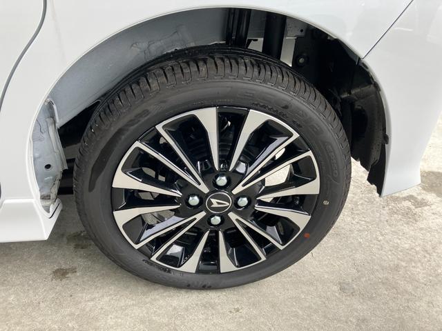 タントカスタムＲＳ　４ＷＤ　純正１０インチナビ　パノラマモニタースマートアシスト・ＬＥＤヘッドライト・１５インチアルミホイール・両側パワースライドドア・ＵＳＢソケット・運転席助手席シートヒーター・レザー調Ｘフルファブリックシート・本革巻ステアリングホイール（山梨県）の中古車