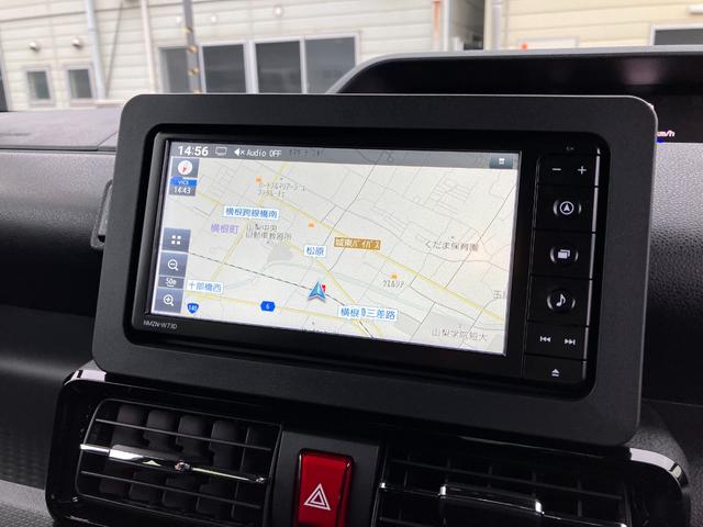 タントカスタムＲＳ　純正ナビ　パノラマモニタースマートアシスト・ＬＥＤヘッドランプ・プッシュエンジンスタート・１５インチアルミホイール・両側パワースライドドア・ＵＳＢソケット・オートエアコン・運転席助手席シートヒーター（山梨県）の中古車