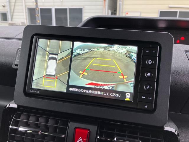 タントカスタムＲＳ　純正ナビ　パノラマモニタースマートアシスト・ＬＥＤヘッドランプ・プッシュエンジンスタート・１５インチアルミホイール・両側パワースライドドア・ＵＳＢソケット・オートエアコン・運転席助手席シートヒーター（山梨県）の中古車