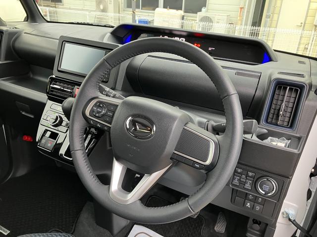 タントカスタムＲＳ　純正ナビ　パノラマモニタースマートアシスト・ＬＥＤヘッドランプ・プッシュエンジンスタート・１５インチアルミホイール・両側パワースライドドア・ＵＳＢソケット・オートエアコン・運転席助手席シートヒーター（山梨県）の中古車