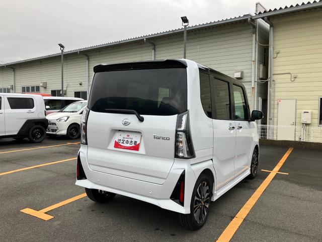 タントカスタムＲＳ　純正ナビ　パノラマモニタースマートアシスト・ＬＥＤヘッドランプ・プッシュエンジンスタート・１５インチアルミホイール・両側パワースライドドア・ＵＳＢソケット・オートエアコン・運転席助手席シートヒーター（山梨県）の中古車