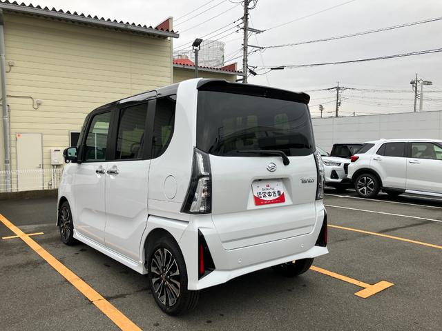 タントカスタムＲＳ　純正ナビ　パノラマモニタースマートアシスト・ＬＥＤヘッドランプ・プッシュエンジンスタート・１５インチアルミホイール・両側パワースライドドア・ＵＳＢソケット・オートエアコン・運転席助手席シートヒーター（山梨県）の中古車