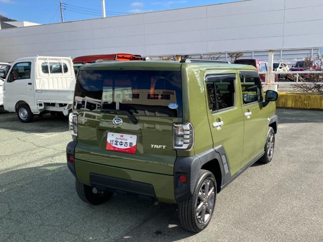 タフトＧターボ　４ＷＤ　純正ナビ　パノラマモニタースマートアシスト・１５インチアルミ・Ｄ−ＣＶＴターボエンジン・ＬＥＤヘッドランプ・ＬＥＤフォグ・電動パーキング・運転席助手席シートヒーター・ＵＳＢソケット（山梨県）の中古車