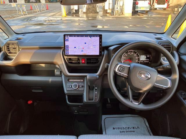 ムーヴＸ　純正１０インチナビ　バックモニタースマートアシスト・フルＬＥＤヘッドランプ・１４インチスチールホイール＆キャップ・マルチインフォメーションディスプレイ・キーフリー・左側パワースライドドア（山梨県）の中古車