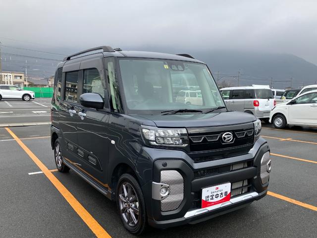 タントファンクロス　４ＷＤ　ディスプレイオーディオ　Ｂモニタースマートアシスト・ＬＥＤヘッドライト・１４インチアルミホイール・両側パワースライドドア・ＵＳＢソケット・運転席助手席シートヒーター・フルファブリックシート（山梨県）の中古車