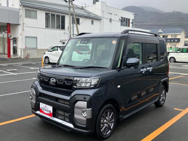 タントファンクロス　４ＷＤ　ディスプレイオーディオ　Ｂモニタースマートアシスト・ＬＥＤヘッドライト・１４インチアルミホイール・両側パワースライドドア・ＵＳＢソケット・運転席助手席シートヒーター・フルファブリックシート（山梨県）の中古車