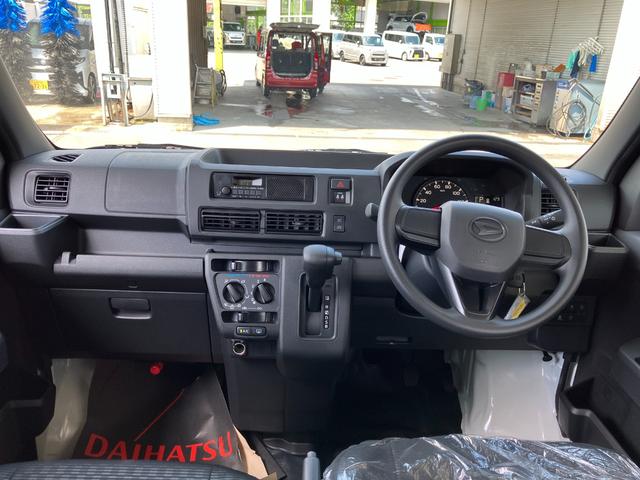 ハイゼットカーゴデラックス　４ＷＤ　ＣＶＴ　ＡＭ／ＦＭラジオデッキスマートアシスト・コーナーセンサー・３モード電子制御４ＷＤ（ＣＶＴ車）・荷室長１，９１５ｍｍ・荷室幅１，４１０ｍｍ・荷室高１，２５０ｍｍ・ハロゲンヘッドランプ・マニュアルエアコン（山梨県）の中古車