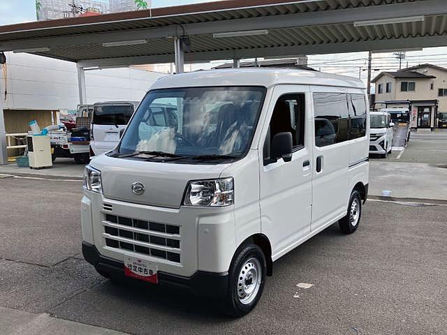 ハイゼットカーゴデラックス　４ＷＤ　ＣＶＴ　ＡＭ／ＦＭラジオデッキスマートアシスト・コーナーセンサー・３モード電子制御４ＷＤ（ＣＶＴ車）・荷室長１，９１５ｍｍ・荷室幅１，４１０ｍｍ・荷室高１，２５０ｍｍ・ハロゲンヘッドランプ・マニュアルエアコン（山梨県）の中古車