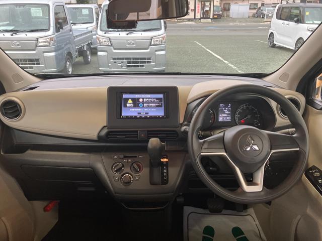 ｅＫワゴンＭ　純正ナビゲーション　Ｂモニターワンオーナ車　キーレスエントリー　エアバック　ＡＢＳ（山梨県）の中古車