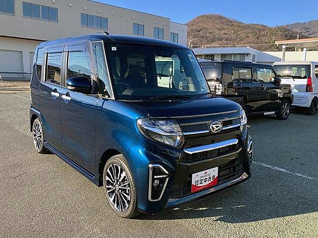 タントカスタムＲＳ　純正ナビゲーション　パノラマモニターＥＴＣ付き　ターボエンジン　１オーナー　キーフリー　アルミホイール　ＡＢＳ　エアバック　記録簿　スマートキーＰスタート（山梨県）の中古車