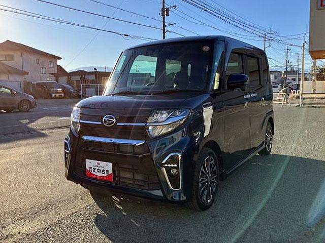 タントカスタムＲＳ　純正ナビゲーション　パノラマモニターＥＴＣ付き　ターボエンジン　１オーナー　キーフリー　アルミホイール　ＡＢＳ　エアバック　記録簿　スマートキーＰスタート（山梨県）の中古車