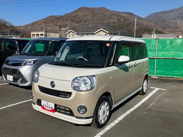 ムーヴキャンバスＧメイクアップＶＳ　ＳＡIII　純正ナビ　パノラマモニターキーフリーシステム　エアバック　ＡＢＳ　記録簿　プッシュスタートスマートキー　１オーナ　両電動スライドドア　電動格納ドアミラーオートエアコン　パワーウィンドウ（山梨県）の中古車