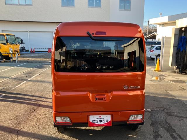 アトレーＲＳ　４ＷＤ　ＣＶＴ　整備・保証付きスマートアシスト・コーナーセンサー・電子制御式４ＷＤ（４ＷＤ車）・直列３気筒インタークーラーターボ・ＬＥＤヘッドランプ・両側パワースライドドア・オートエアコン・電動格納ミラー（ターンランプ）（山梨県）の中古車