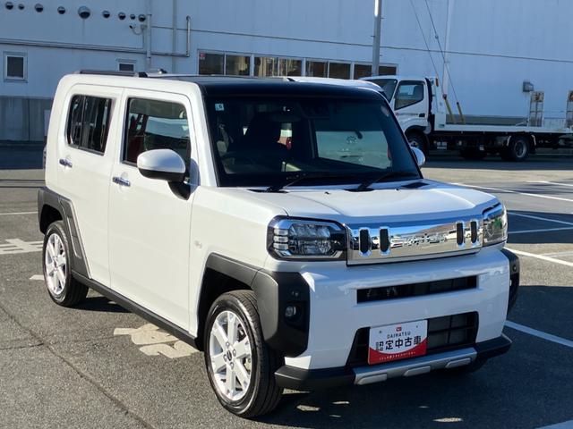 タフトＧターボ　クロムベンチャー　純正ナビゲーション　Ｂモニタースマートアシスト・１５インチアルミ・Ｄ−ＣＶＴターボエンジン・ＬＥＤヘッドランプ・ＬＥＤフォグ・電動パーキング・運転席助手席シートヒーター・ＵＳＢソケット（山梨県）の中古車