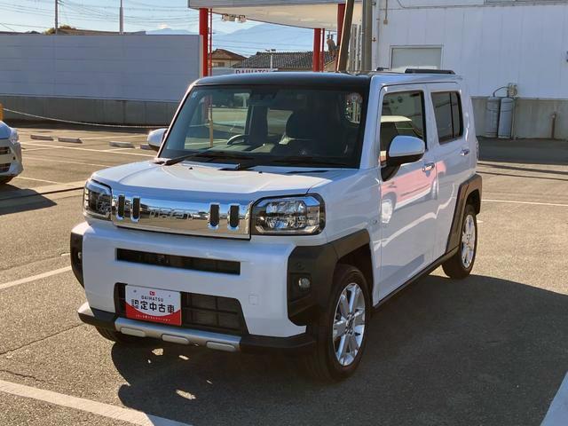 タフトＧターボ　クロムベンチャー　純正ナビゲーション　Ｂモニタースマートアシスト・１５インチアルミ・Ｄ−ＣＶＴターボエンジン・ＬＥＤヘッドランプ・ＬＥＤフォグ・電動パーキング・運転席助手席シートヒーター・ＵＳＢソケット（山梨県）の中古車