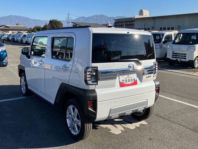 タフトＧターボ　クロムベンチャー　純正ナビゲーション　Ｂモニタースマートアシスト・１５インチアルミ・Ｄ−ＣＶＴターボエンジン・ＬＥＤヘッドランプ・ＬＥＤフォグ・電動パーキング・運転席助手席シートヒーター・ＵＳＢソケット（山梨県）の中古車