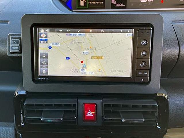 タントカスタムＸ　４ＷＤ　純正ナビ　パノラマモニタースマートアシスト・ＬＥＤヘッドランプ・プッシュエンジンスタート・１４インチアルミホイール・左側パワースライドドア・ＵＳＢソケット・オートエアコン・運転席助手席シートヒーター（山梨県）の中古車