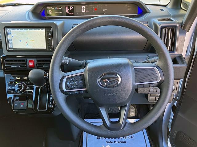 タントカスタムＸ　４ＷＤ　純正ナビ　パノラマモニタースマートアシスト・ＬＥＤヘッドランプ・プッシュエンジンスタート・１４インチアルミホイール・左側パワースライドドア・ＵＳＢソケット・オートエアコン・運転席助手席シートヒーター（山梨県）の中古車