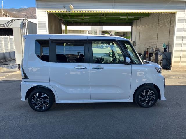 タントカスタムＸ　４ＷＤ　純正ナビ　パノラマモニタースマートアシスト・ＬＥＤヘッドランプ・プッシュエンジンスタート・１４インチアルミホイール・左側パワースライドドア・ＵＳＢソケット・オートエアコン・運転席助手席シートヒーター（山梨県）の中古車