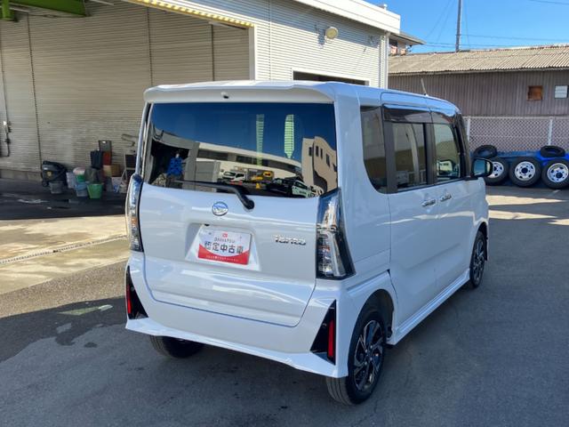 タントカスタムＸ　４ＷＤ　純正ナビ　パノラマモニタースマートアシスト・ＬＥＤヘッドランプ・プッシュエンジンスタート・１４インチアルミホイール・左側パワースライドドア・ＵＳＢソケット・オートエアコン・運転席助手席シートヒーター（山梨県）の中古車