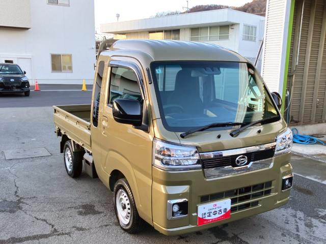 ハイゼットトラックジャンボエクストラ 4WD CVT CDデッキスマートアシスト・コーナーセンサー・切り替え式4WD(CVT車)・LEDヘッドランプ・LEDフォグランプ・LED大型作業灯・プッシュエンジンスタート(山梨県)の中古車