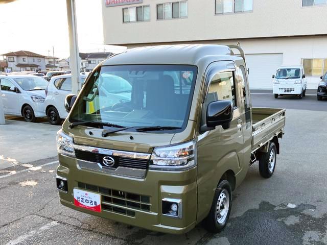 ハイゼットトラックジャンボエクストラ 4WD CVT CDデッキスマートアシスト・コーナーセンサー・切り替え式4WD(CVT車)・LEDヘッドランプ・LEDフォグランプ・LED大型作業灯・プッシュエンジンスタート(山梨県)の中古車