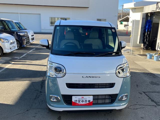 ムーヴキャンバスストライプスＧ　４ＷＤ　ディスプレイオーディオ　パノラマキーフリー　４ＷＤ　記録簿　エアバッグ　ＡＢＳ　ワンオーナー　スマキー　両電動スライドドア　電動格納ドアミラーオートエアコン　パワーウィンドウ（山梨県）の中古車