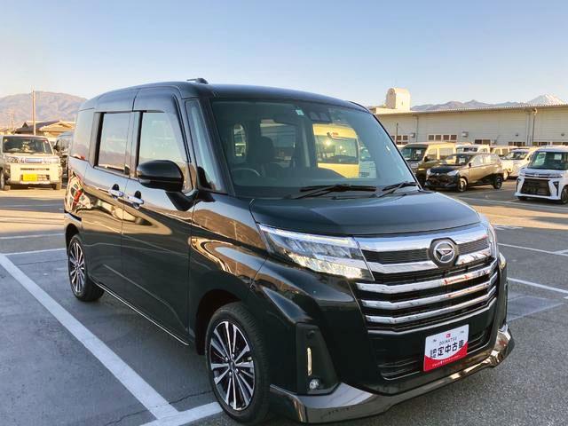 トールカスタムＧ　ターボ　純正ナビゲーション　バックモニタースマートアシスト・ＬＥＤヘッドランプ・ＬＥＤフォグ・両側パワースライドドア・オートエアコン・パーキングブレーキ解除忘れ防止ブザー・ヘッドランプ自動消灯システム・プッシュエンジンスタート（山梨県）の中古車