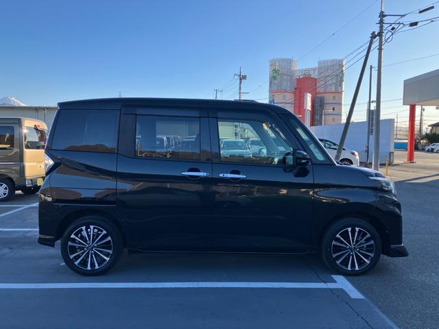 トールカスタムＧ　ターボ　純正ナビゲーション　バックモニタースマートアシスト・ＬＥＤヘッドランプ・ＬＥＤフォグ・両側パワースライドドア・オートエアコン・パーキングブレーキ解除忘れ防止ブザー・ヘッドランプ自動消灯システム・プッシュエンジンスタート（山梨県）の中古車