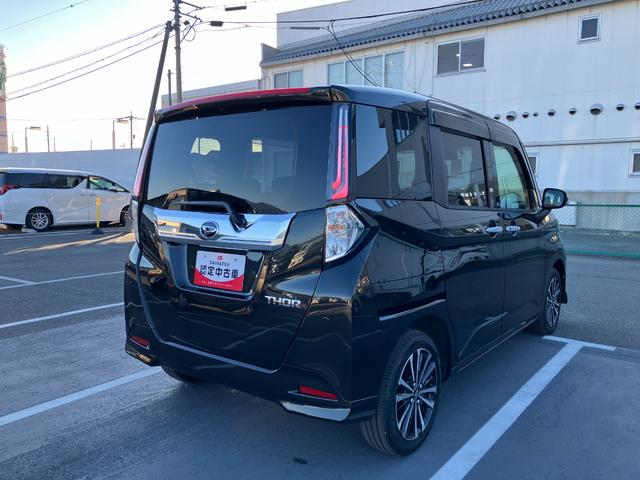 トールカスタムＧ　ターボ　純正ナビゲーション　バックモニタースマートアシスト・ＬＥＤヘッドランプ・ＬＥＤフォグ・両側パワースライドドア・オートエアコン・パーキングブレーキ解除忘れ防止ブザー・ヘッドランプ自動消灯システム・プッシュエンジンスタート（山梨県）の中古車