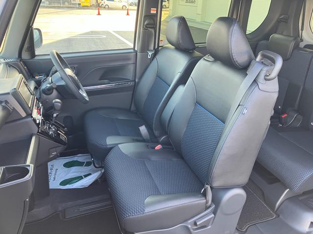 タントカスタムＲＳ　純正ナビゲーション　バックモニタースマートアシスト・ＬＥＤヘッドライト・１５インチアルミホイール・両側パワースライドドア・ＵＳＢソケット・運転席助手席シートヒーター・レザー調Ｘフルファブリックシート・本革巻ステアリングホイール（山梨県）の中古車