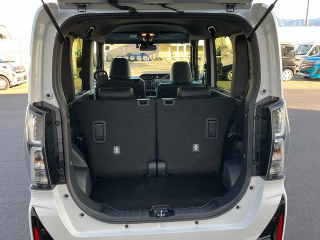 タントカスタムＲＳ　純正ナビゲーション　バックモニタースマートアシスト・ＬＥＤヘッドライト・１５インチアルミホイール・両側パワースライドドア・ＵＳＢソケット・運転席助手席シートヒーター・レザー調Ｘフルファブリックシート・本革巻ステアリングホイール（山梨県）の中古車