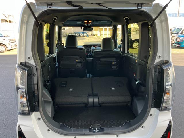 タントカスタムＲＳ　純正ナビゲーション　バックモニタースマートアシスト・ＬＥＤヘッドライト・１５インチアルミホイール・両側パワースライドドア・ＵＳＢソケット・運転席助手席シートヒーター・レザー調Ｘフルファブリックシート・本革巻ステアリングホイール（山梨県）の中古車