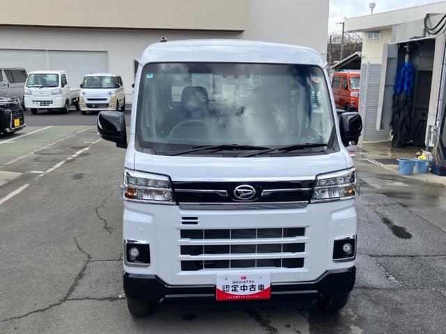 アトレーＲＳ　４ＷＤ　ＣＶＴ　純正ナビ　バックモニタースマートアシスト・コーナーセンサー・電子制御式４ＷＤ（４ＷＤ車）・直列３気筒インタークーラーターボ・ＬＥＤヘッドランプ・両側パワースライドドア・オートエアコン・電動格納ミラー（ターンランプ）（山梨県）の中古車