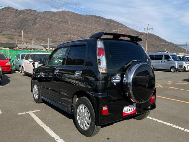 テリオスキッドカスタムX 整備付き 1年保証 ナビ現状渡しターボ エアバック メンテナンスノート ナビ アルミホイール ABS ETC ワンオーナー キーレスキー スマートキーシステム パートタイム4WD(山梨県)の中古車