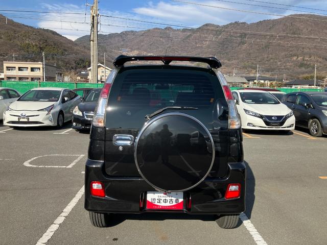 テリオスキッドカスタムX 整備付き 1年保証 ナビ現状渡しターボ エアバック メンテナンスノート ナビ アルミホイール ABS ETC ワンオーナー キーレスキー スマートキーシステム パートタイム4WD(山梨県)の中古車