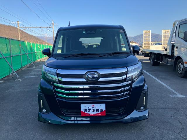 トールカスタムG ターボ 純正ナビ バックモニタースマートアシスト・LEDヘッドランプ・LEDフォグ・両側パワースライドドア・オートエアコン・パーキングブレーキ解除忘れ防止ブザー・ヘッドランプ自動消灯システム・プッシュエンジンスタート(山梨県)の中古車