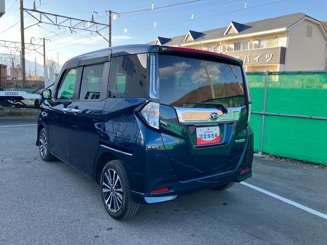 トールカスタムG ターボ 純正ナビ バックモニタースマートアシスト・LEDヘッドランプ・LEDフォグ・両側パワースライドドア・オートエアコン・パーキングブレーキ解除忘れ防止ブザー・ヘッドランプ自動消灯システム・プッシュエンジンスタート(山梨県)の中古車