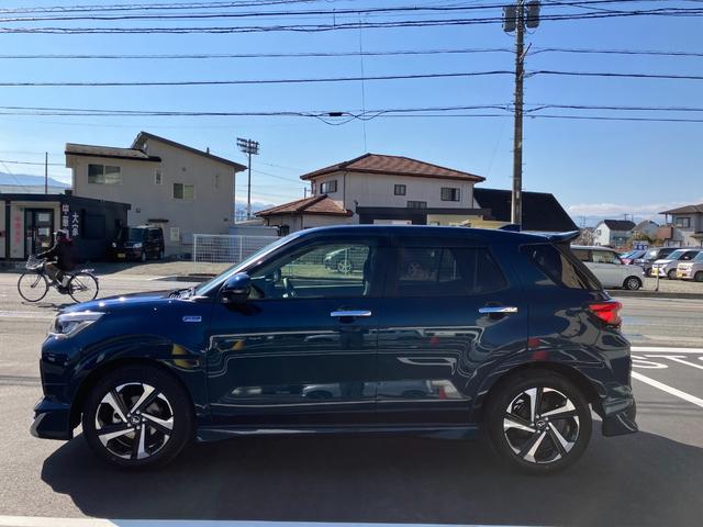 ロッキープレミアムG HEV 9ナビ モデリスタエアロ ETC2.0スマートアシスト・コーナーセンサー・ハイブリッド専用17インチアルミ・LEDヘッドランプ・(自動消灯システム)・シーケンシャルターンランプ・オートエアコン・運転席助手席シートヒーター(山梨県)の中古車