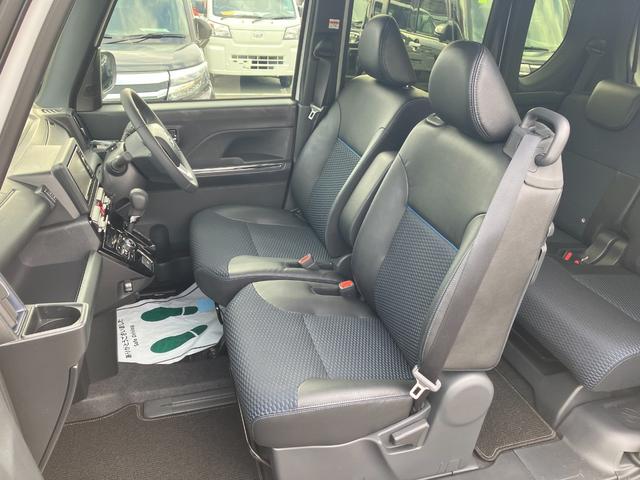 タントカスタムRS 純正ナビゲーション バックモニタースマートアシスト・LEDヘッドライト・15インチアルミホイール・両側パワースライドドア・USBソケット・運転席助手席シートヒーター・レザー調Xフルファブリックシート・本革巻ステアリングホイール(山梨県)の中古車