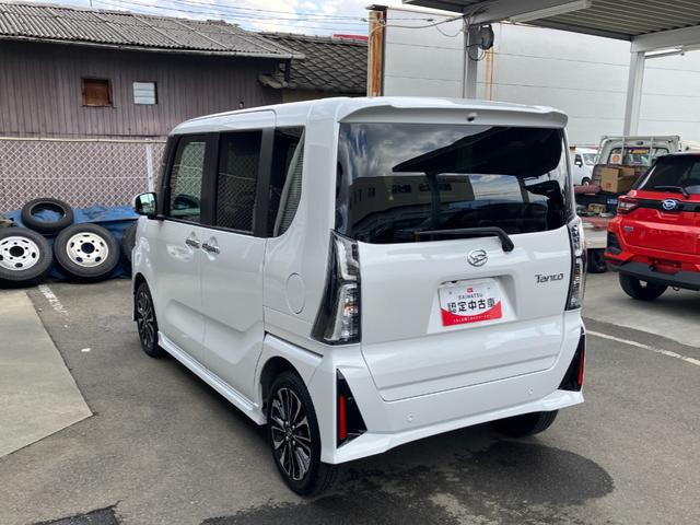 タントカスタムRS 純正ナビゲーション バックモニタースマートアシスト・LEDヘッドライト・15インチアルミホイール・両側パワースライドドア・USBソケット・運転席助手席シートヒーター・レザー調Xフルファブリックシート・本革巻ステアリングホイール(山梨県)の中古車