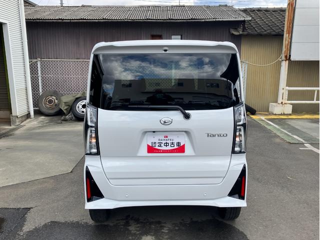 タントカスタムRS 純正ナビゲーション バックモニタースマートアシスト・LEDヘッドライト・15インチアルミホイール・両側パワースライドドア・USBソケット・運転席助手席シートヒーター・レザー調Xフルファブリックシート・本革巻ステアリングホイール(山梨県)の中古車