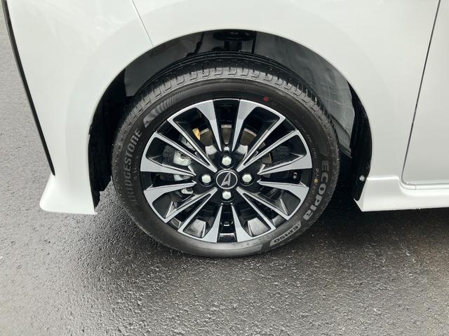 タントカスタムRS 純正ナビゲーション バックモニタースマートアシスト・LEDヘッドライト・15インチアルミホイール・両側パワースライドドア・USBソケット・運転席助手席シートヒーター・レザー調Xフルファブリックシート・本革巻ステアリングホイール(山梨県)の中古車