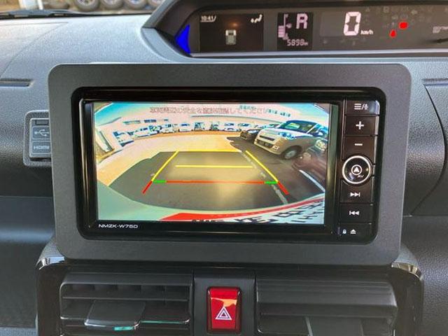 タントカスタムRS 純正ナビゲーション バックモニタースマートアシスト・LEDヘッドライト・15インチアルミホイール・両側パワースライドドア・USBソケット・運転席助手席シートヒーター・レザー調Xフルファブリックシート・本革巻ステアリングホイール(山梨県)の中古車