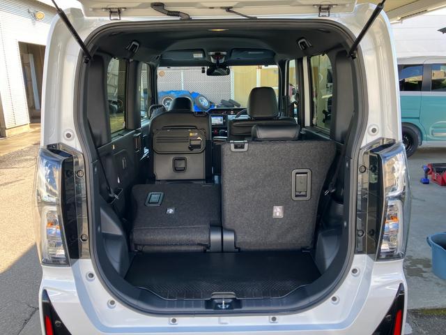 タントカスタムRS 純正ナビゲーション バックモニタースマートアシスト・LEDヘッドライト・15インチアルミホイール・両側パワースライドドア・USBソケット・運転席助手席シートヒーター・レザー調Xフルファブリックシート・本革巻ステアリングホイール(山梨県)の中古車