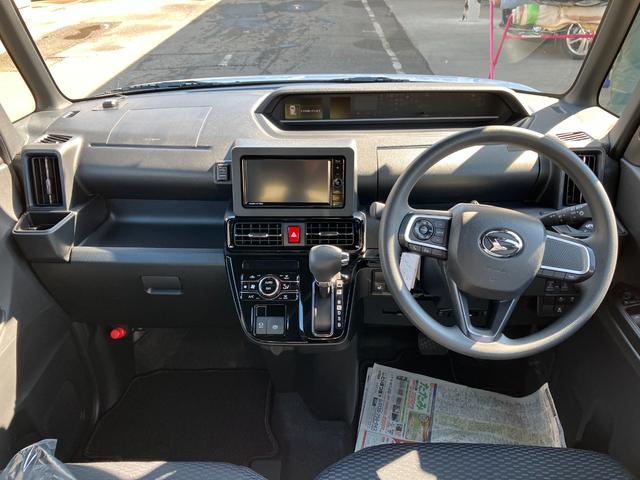 タントカスタムX 純正ナビゲーション バックモニタースマートアシスト・LEDヘッドライト・14インチアルミホイール・両側パワースライドドア・USBソケット・運転席助手席シートヒーター・レザー調Xフルファブリックシート(山梨県)の中古車