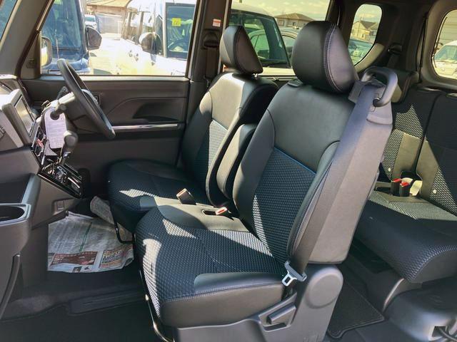 タントカスタムX 純正ナビゲーション バックモニタースマートアシスト・LEDヘッドライト・14インチアルミホイール・両側パワースライドドア・USBソケット・運転席助手席シートヒーター・レザー調Xフルファブリックシート(山梨県)の中古車