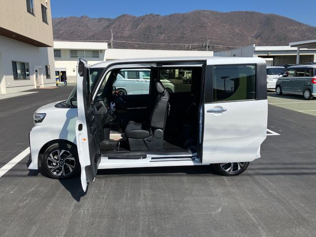 タントカスタムX 純正ナビゲーション バックモニタースマートアシスト・LEDヘッドライト・14インチアルミホイール・両側パワースライドドア・USBソケット・運転席助手席シートヒーター・レザー調Xフルファブリックシート(山梨県)の中古車