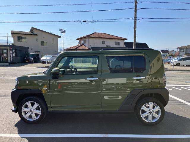 タフトＧターボ　クロムベンチャー　純正ナビ　バックモニタースマートアシスト・１５インチアルミ・Ｄ−ＣＶＴターボエンジン・ＬＥＤヘッドランプ・ＬＥＤフォグ・電動パーキング・運転席助手席シートヒーター・ＵＳＢソケット（山梨県）の中古車